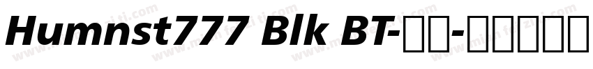 Humnst777 Blk BT-常规字体转换